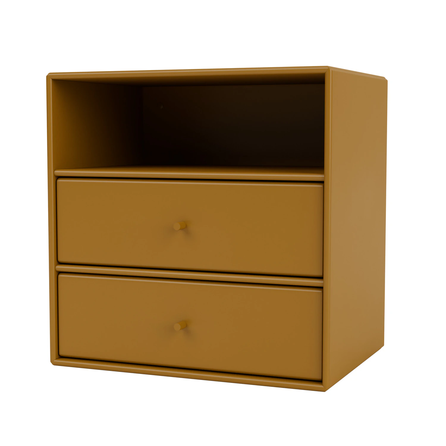 Montana Mini 1006 Hylla Med Tv&aring; L&aring;dor Amber - S&auml;ngbord Lackad Mdf B&auml;rnsten - 001006-142