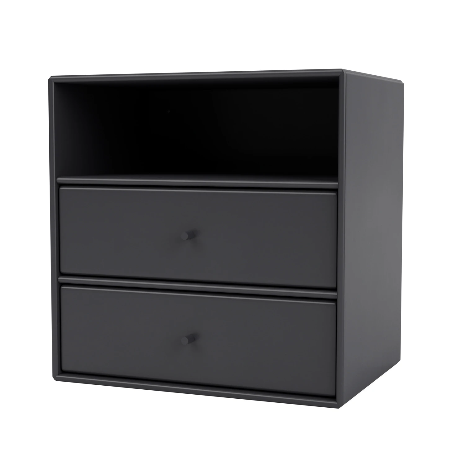 Montana Mini 1006 Hylla Med Tv&aring; L&aring;dor Antracit - S&auml;ngbord Lackad Mdf Antracit - 001006-4