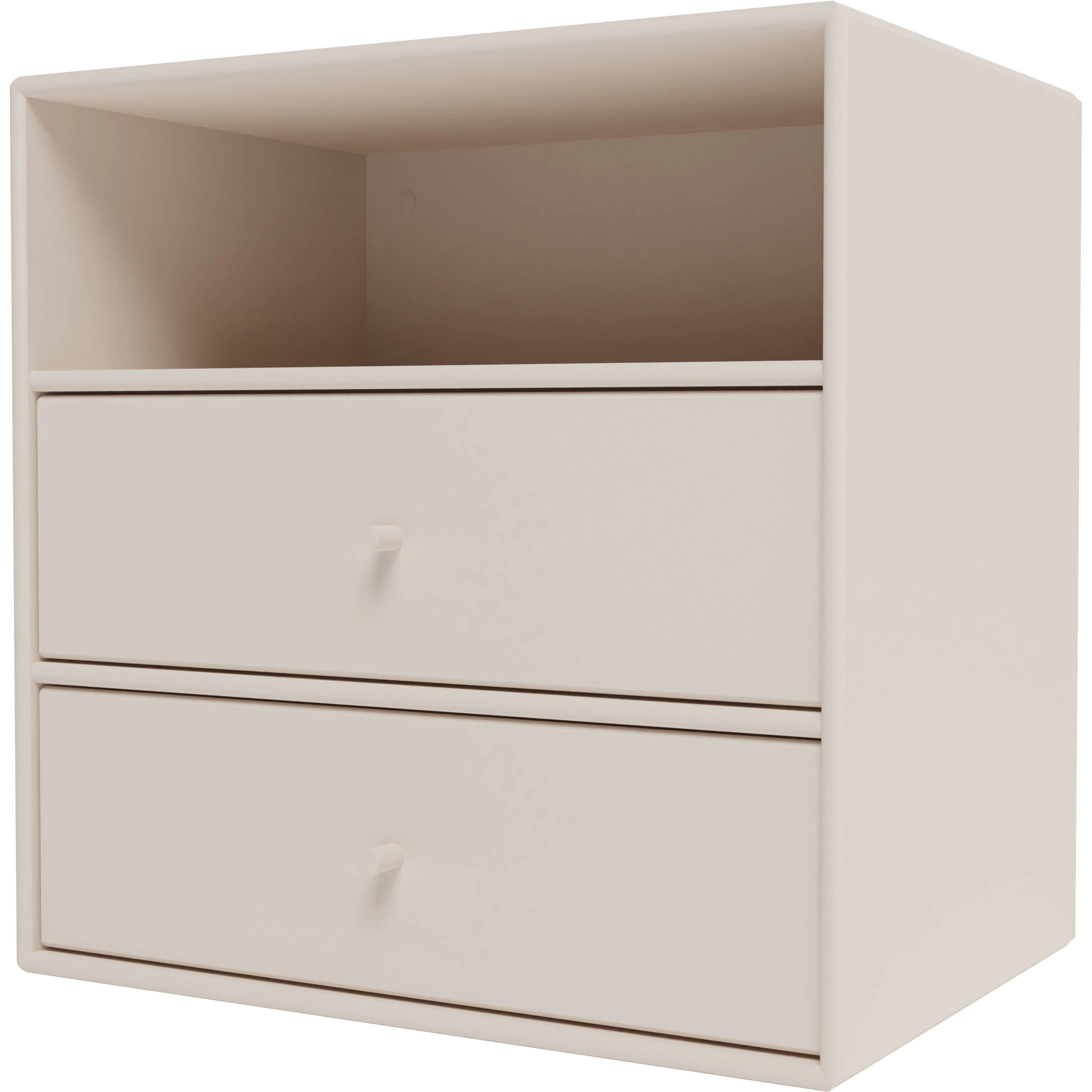 Montana Mini 1006 Hylla Med Tv&aring; L&aring;dor Clay - S&auml;ngbord Lackad Mdf Clay - 1006-168-CLAY