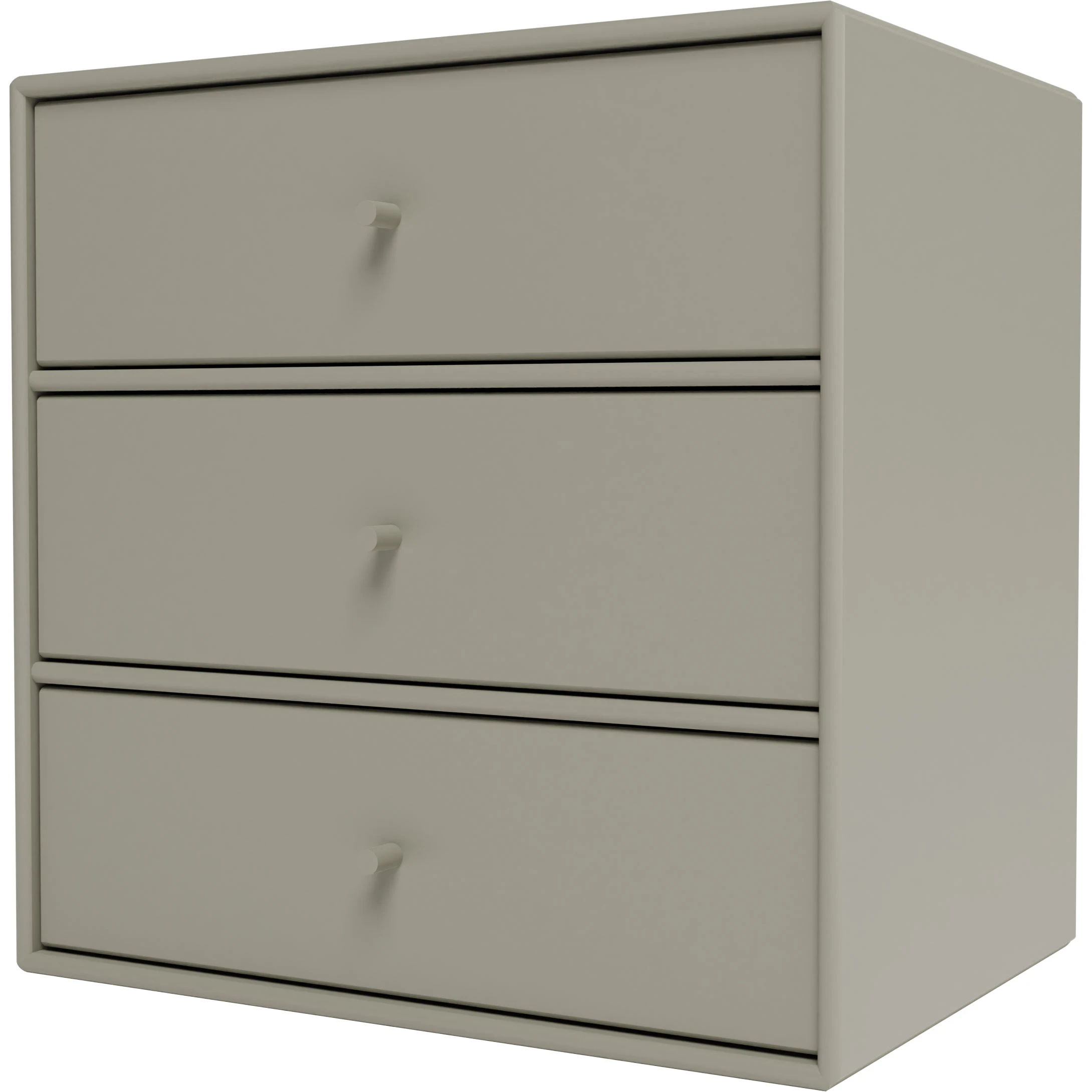 Montana Mini 1007 Hylla Med Tre L&aring;dor Fennel - S&auml;ngbord Lackad Mdf Fennel - 1007-144-FENNEL