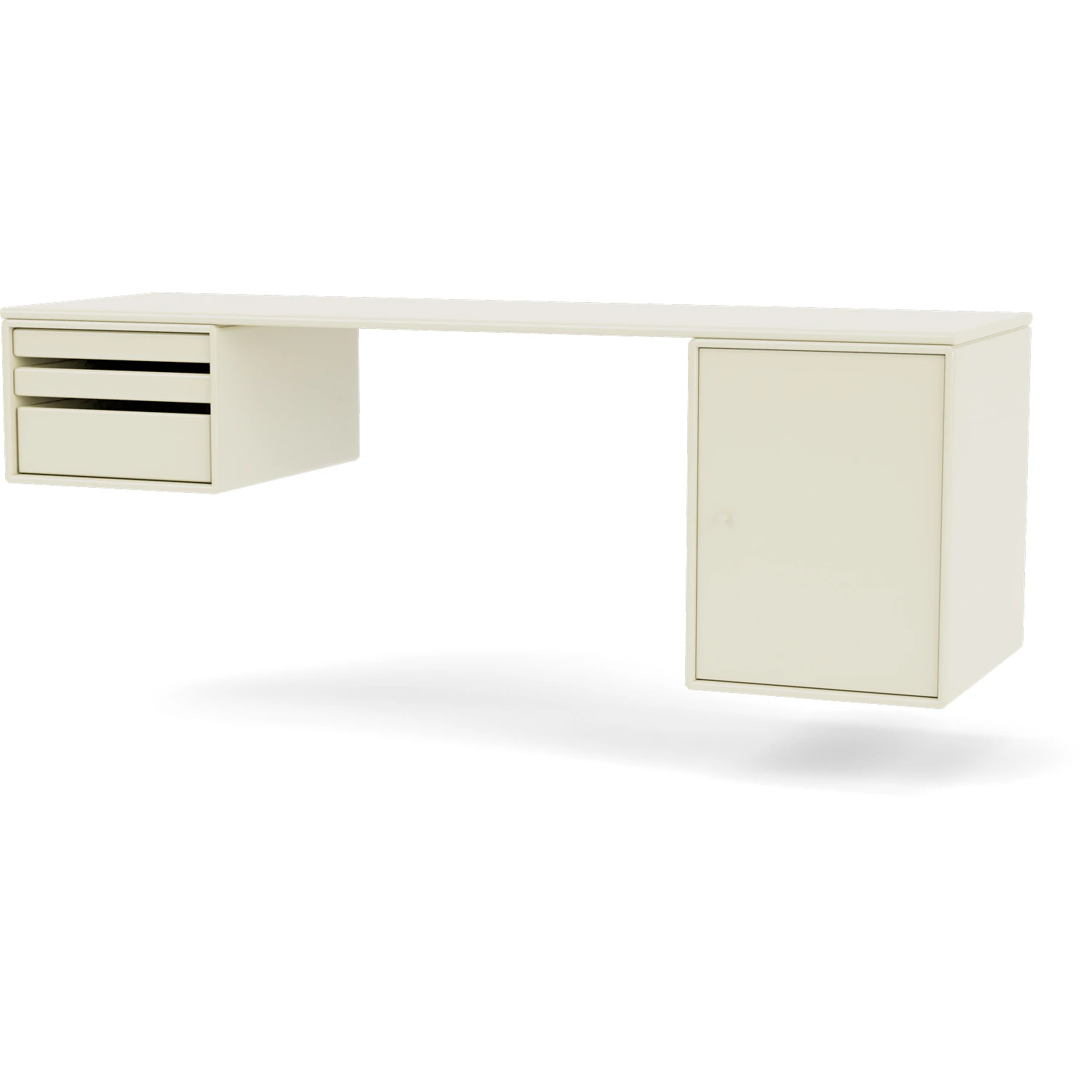 Montana Workshop V&auml;ggh&auml;ngt Skrivbord Vanilj - Skrivbord Lackad Mdf Vanilj - WORKSHOP-150