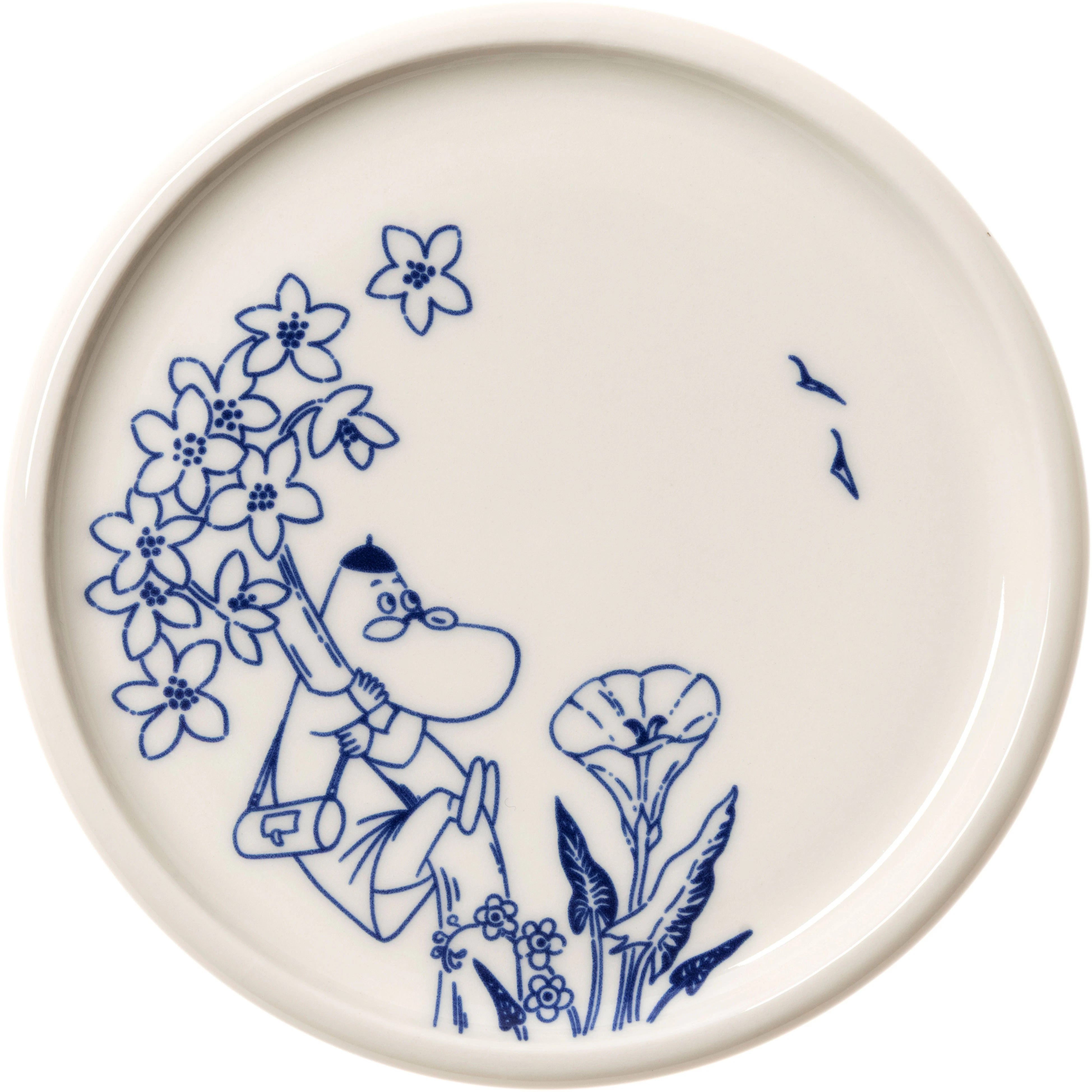 Moomin Arabia Moomin Minitallrik 12 Cm Haru Hemulen - Muminmuggar roporslin Vit - 1083687