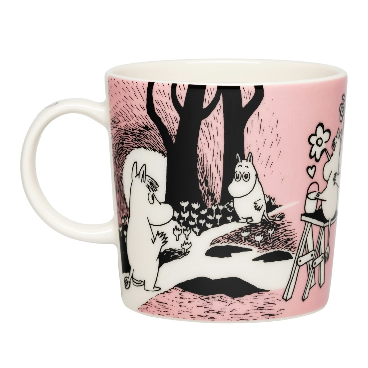 Moomin Arabia Moomin Mugg 30 Cl K&auml;rlek 30 Box - Kaffekoppar Vitroporslin Rosa - 1082609