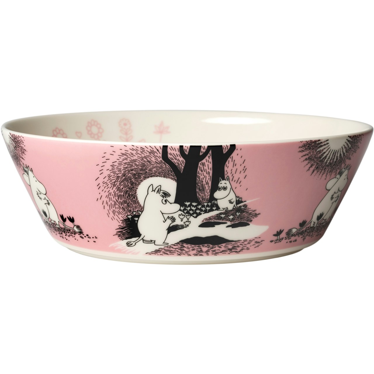 Moomin Arabia Moomin Serveringssk&aring;l 23 Cm K&auml;rlek 30 - Serveringssk&aring;lar Vitroporslin Rosa - 1082612
