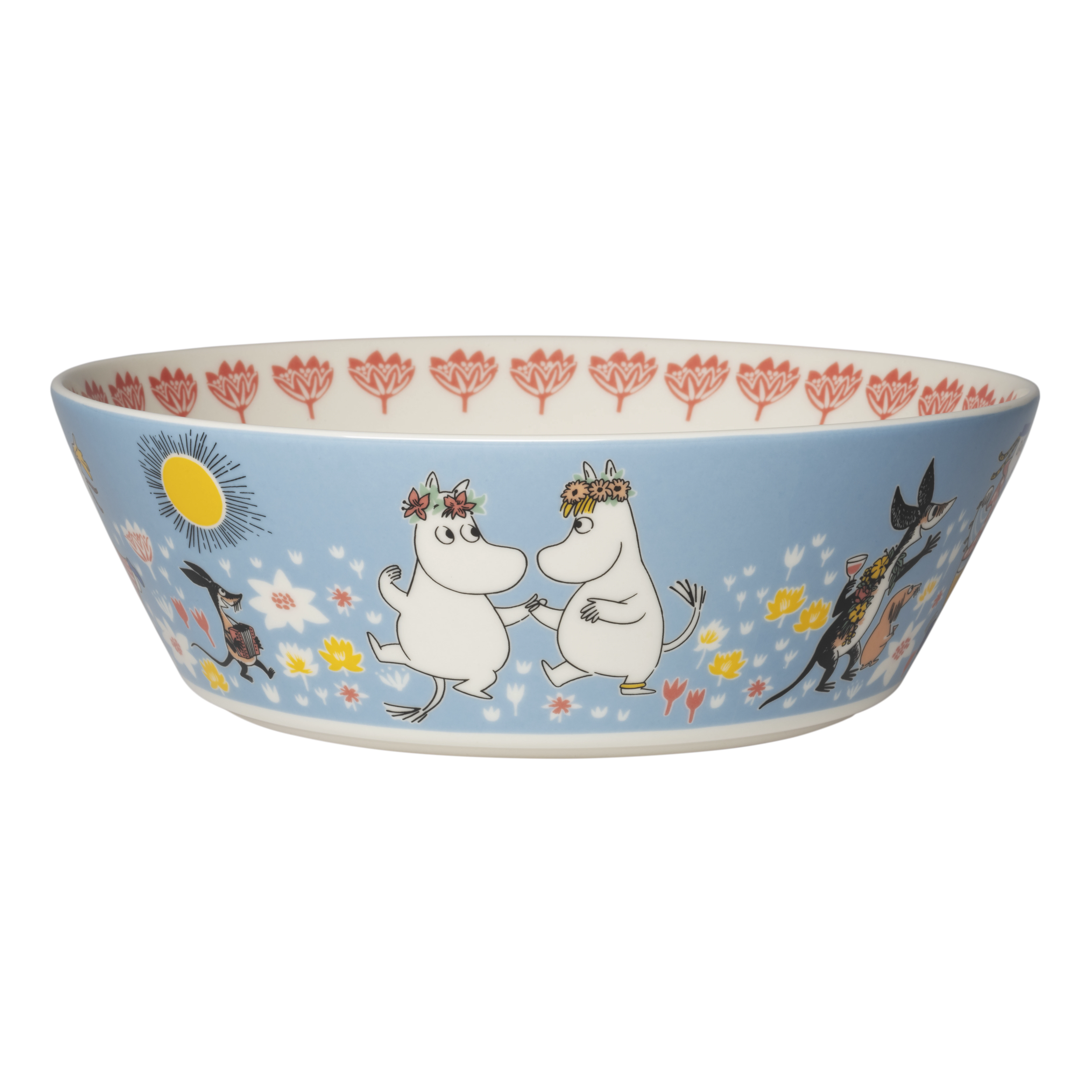 Moomin Arabia Moomin Serveringssk&aring;l 23 Cm Sommardans - Serveringssk&aring;lar Vitroporslin Multi - 1083715