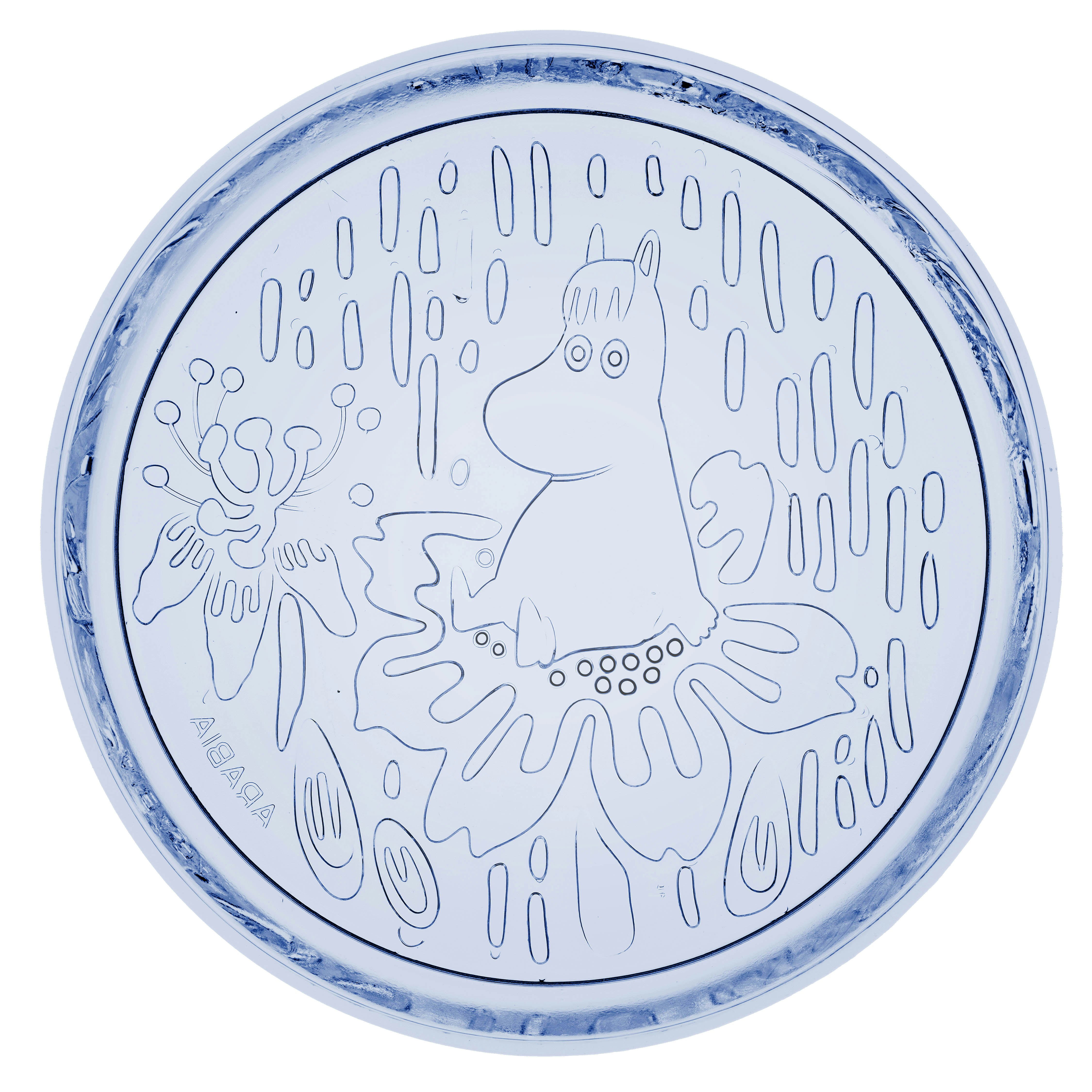 Moomin Arabia Moomin Tallrik 15 Cm Aqua - Assietter Glas Ljusbl&aring; - 1079513