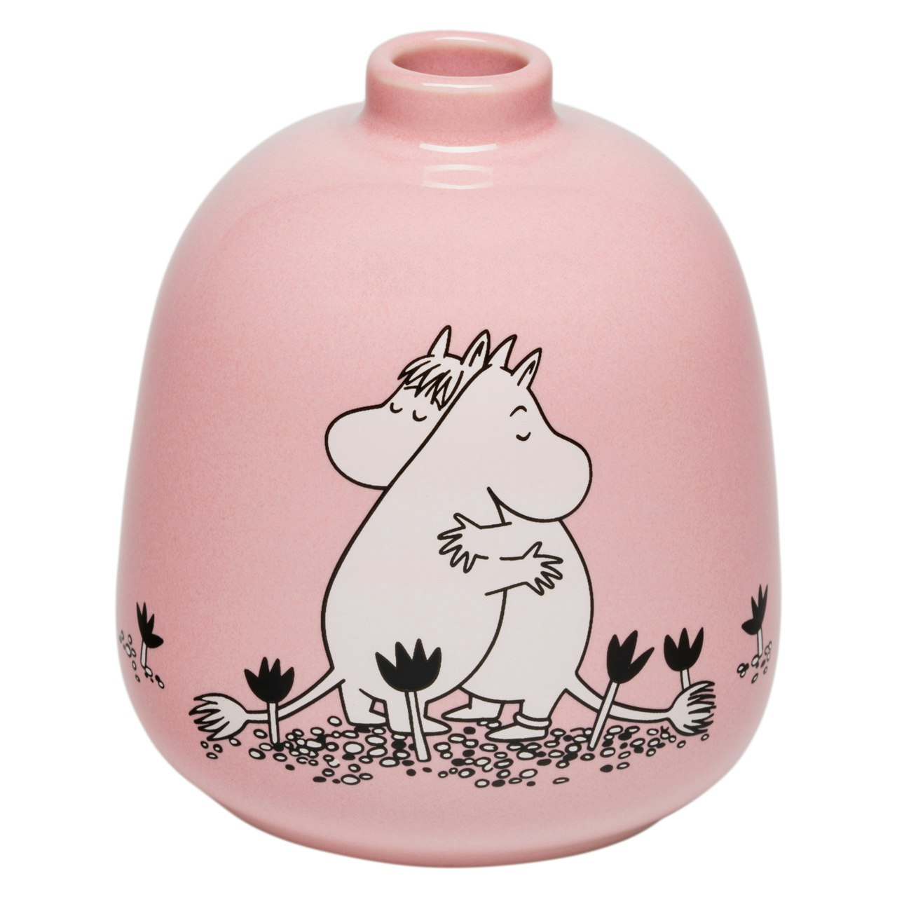 Moomin Arabia Moomin Vas 83 Mm K&auml;rlek 30 - Vaser Vitroporslin Rosa - 1082615