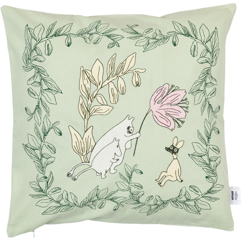 Mumin Kuddfodral 50x50 cm, Grön