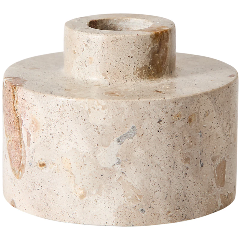 Vita Ljusstake 6 cm, Seashell