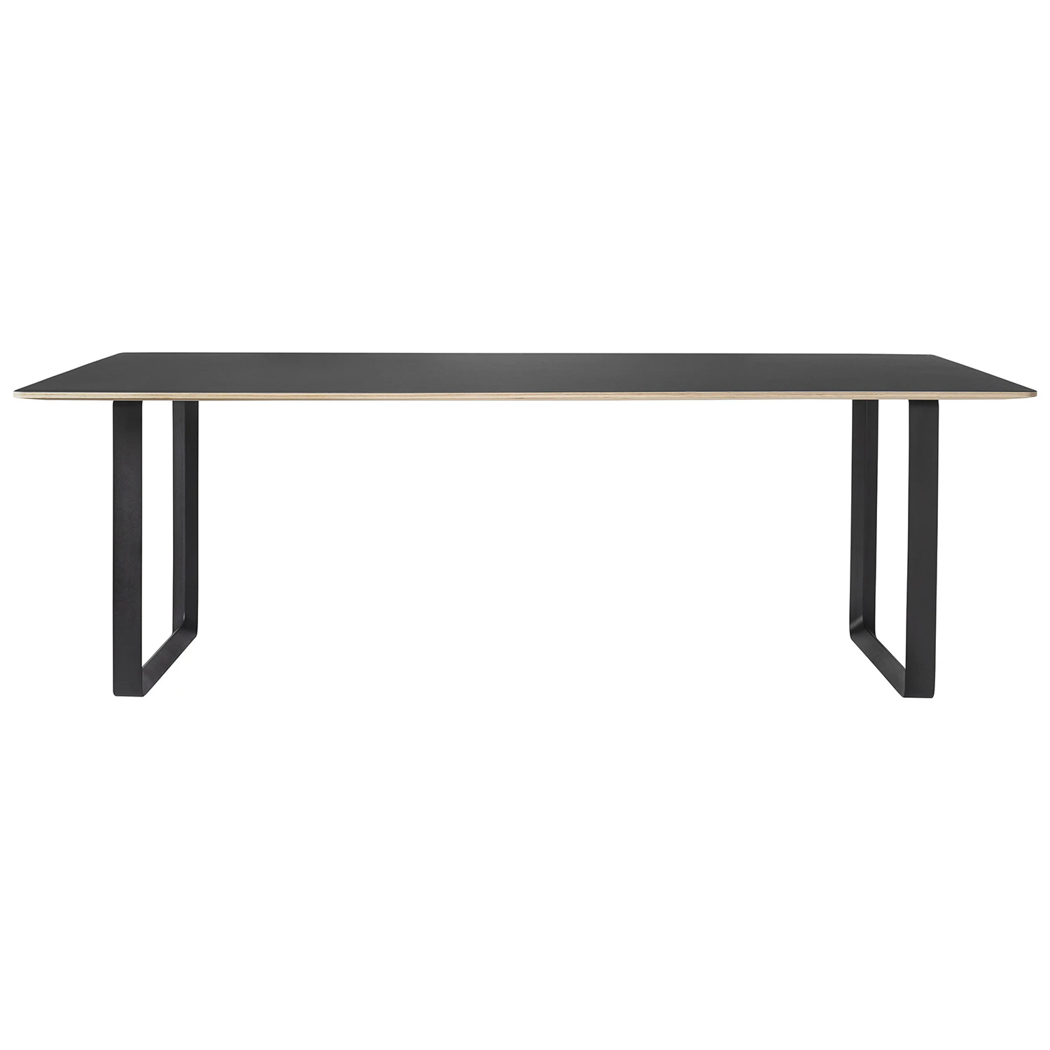 Muuto 70/70 Bord 108x295 Cm Svart / Svart - Matbord & Barbord Linoleum Svart - 70TAB295A0101