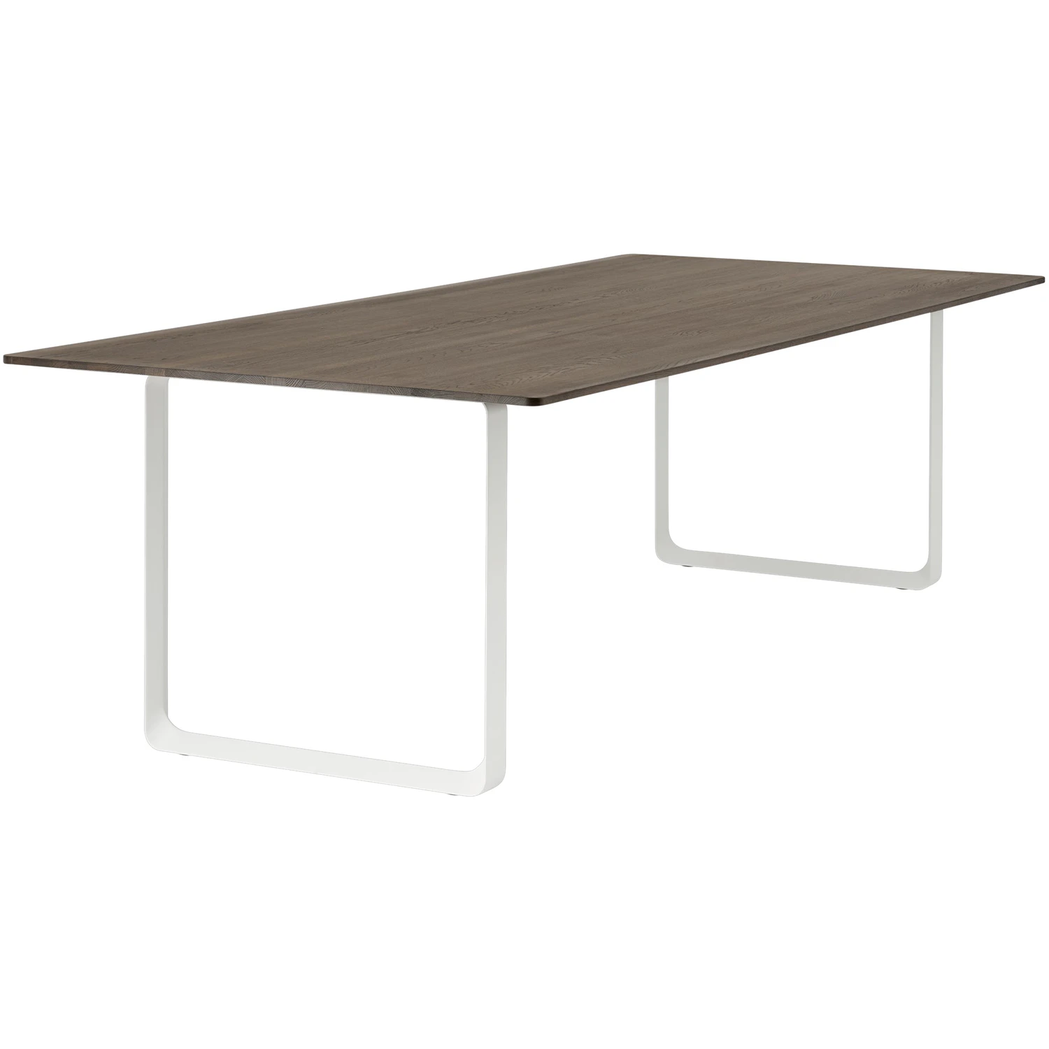 Muuto 70/70 Bord 255x108 Cm Massiv R&ouml;kt Ek / Vit - Matbord & Barbord Vit - 70TAB255A0904