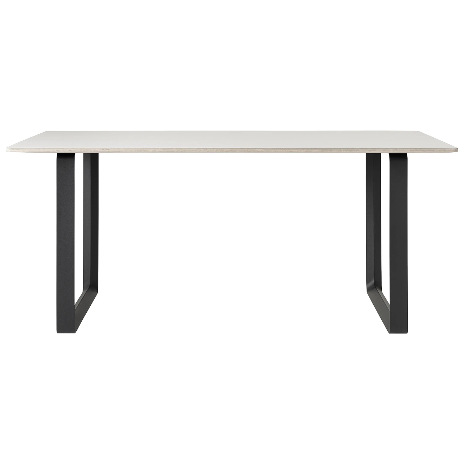 Muuto 70/70 Bord 85x170 Cm Gr&aring; / Svart - Matbord & Barbord Linoleum Svart - 70TAB170A0301