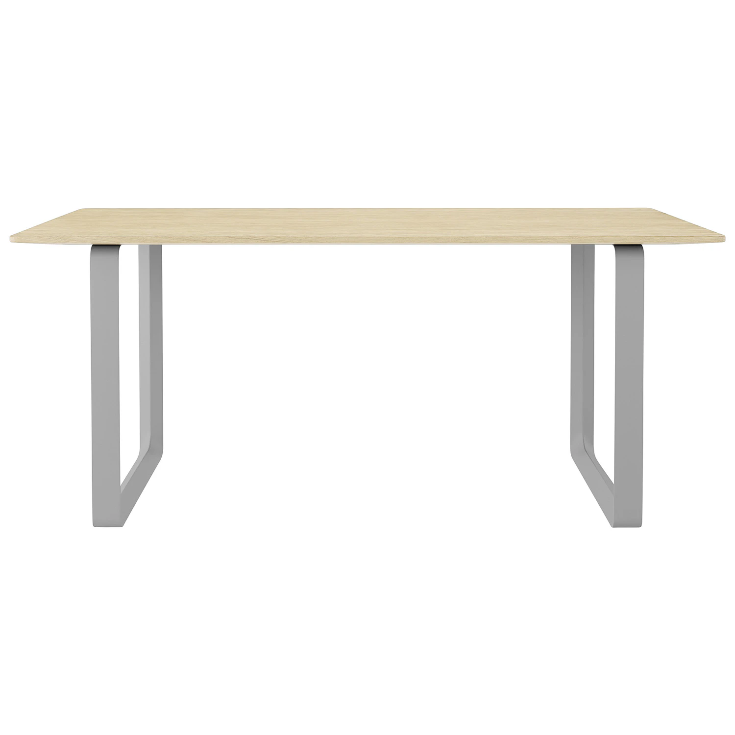 Muuto 70/70 Bord 85x170 Cm Solid Ek / Gr&aring; - Matbord & Barbord Massiv Ek Gr&aring; - 70TAB170A0802
