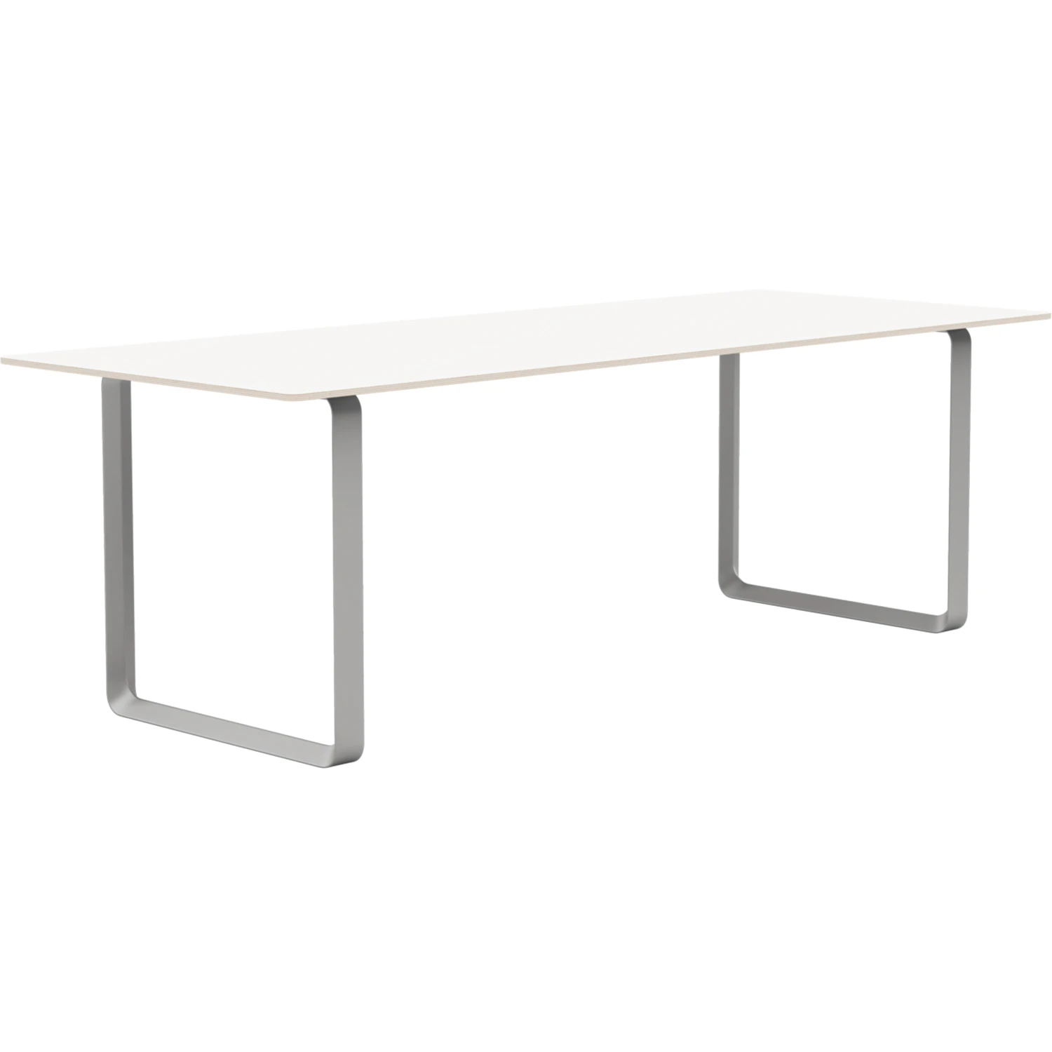 Muuto 70/70 Bord 90x225 Cm Vit / Gr&aring; - Matbord & Barbord Laminat Gr&aring; - 70TAB225A0502