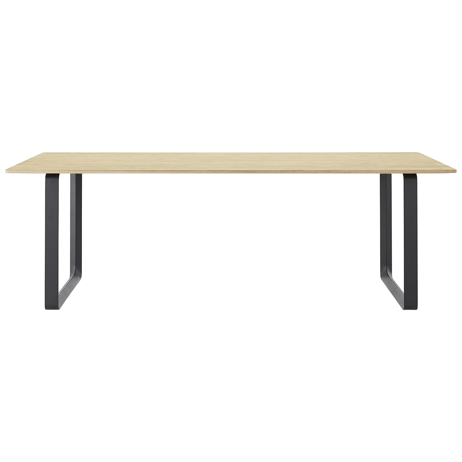 Muuto 70/70 Bord 90x225 Cm Ek / Svart - Matbord & Barbord Fan&eacute;r Svart - 70TAB225A0701
