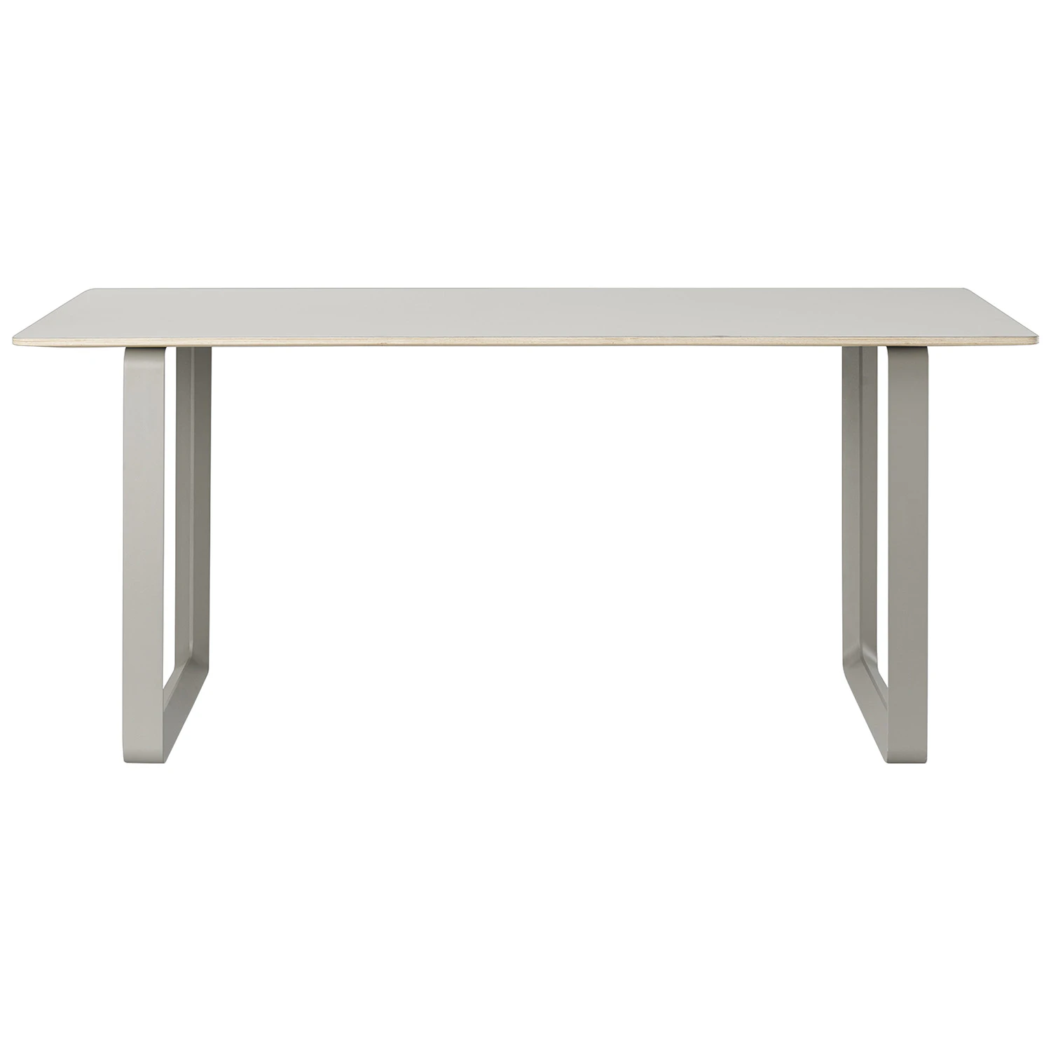 Muuto 70/70 Bord 90x225 Cm Gr&aring; / Gr&aring; - Matbord & Barbord Linoleum Gr&aring; - 70TAB225A0302