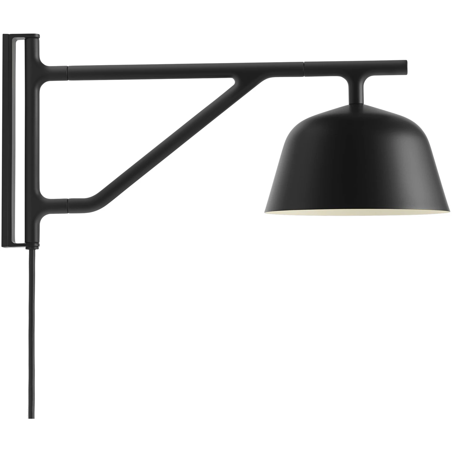 Muuto Ambit V&auml;gglampa Svart - V&auml;gglampor Aluminium Svart - AMBWAL01