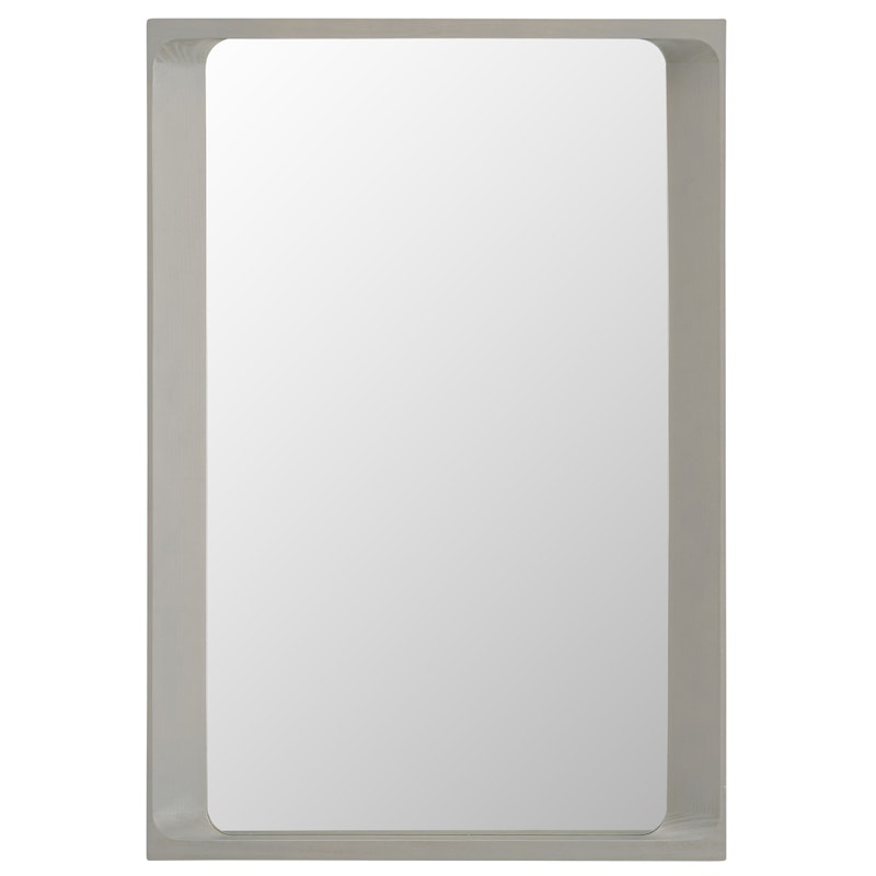 Arced Mirror / 80 X 55 CM / 31.5 X 21.65" - Light Grey