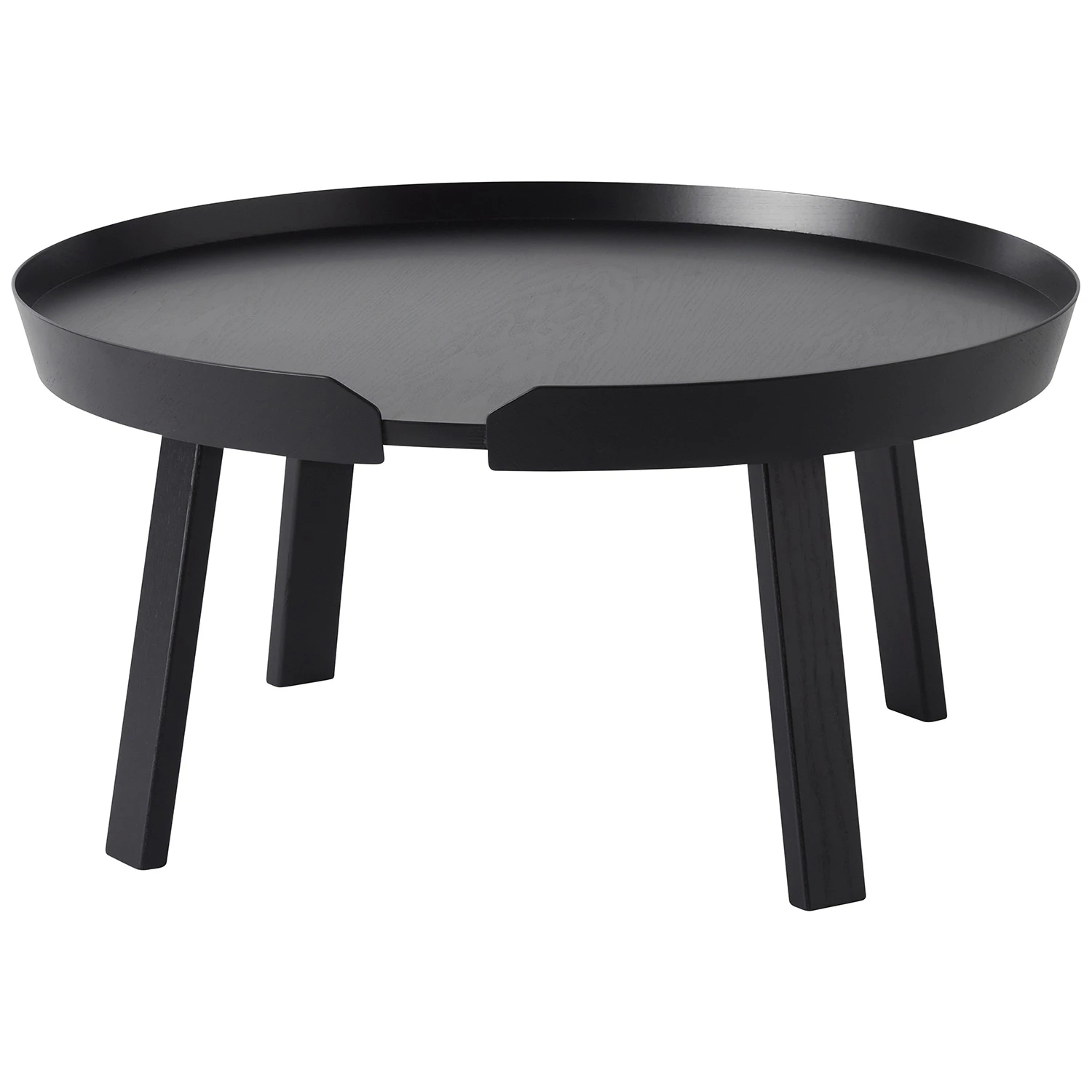 Muuto Around Soffbord L Svart - Soffbord Mdf Svart - AROTABLR04