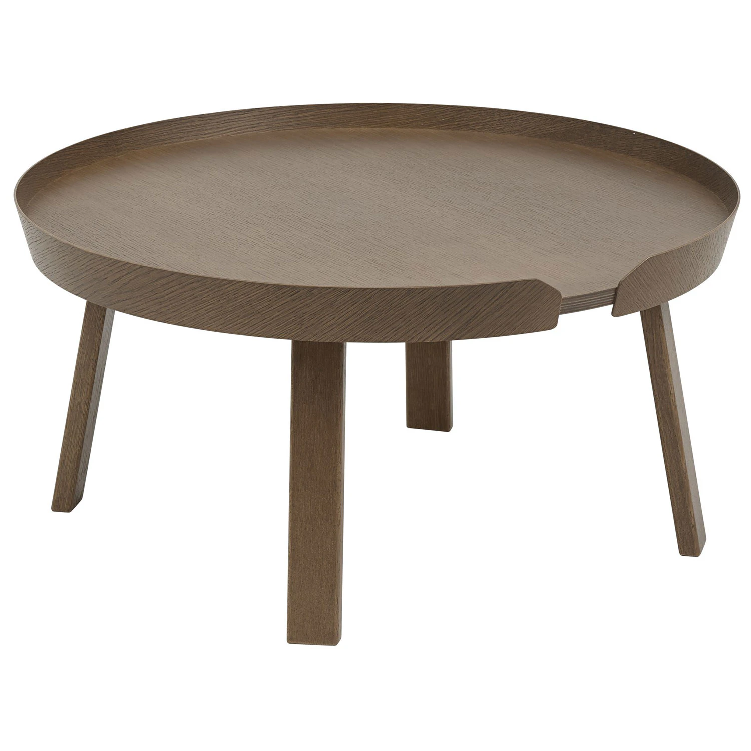 Muuto Around Soffbord L M&ouml;rkbetsad - Soffbord Ek M&ouml;rkbetsad Ek - AROTABLR03