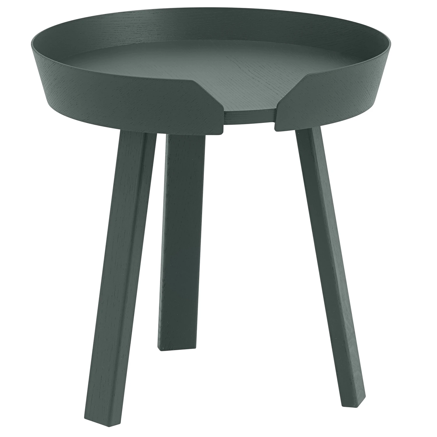 Muuto Around Soffbord S M&ouml;rkgr&ouml;n - Soffbord Ask M&ouml;rkgr&ouml;n - AROTABSM09