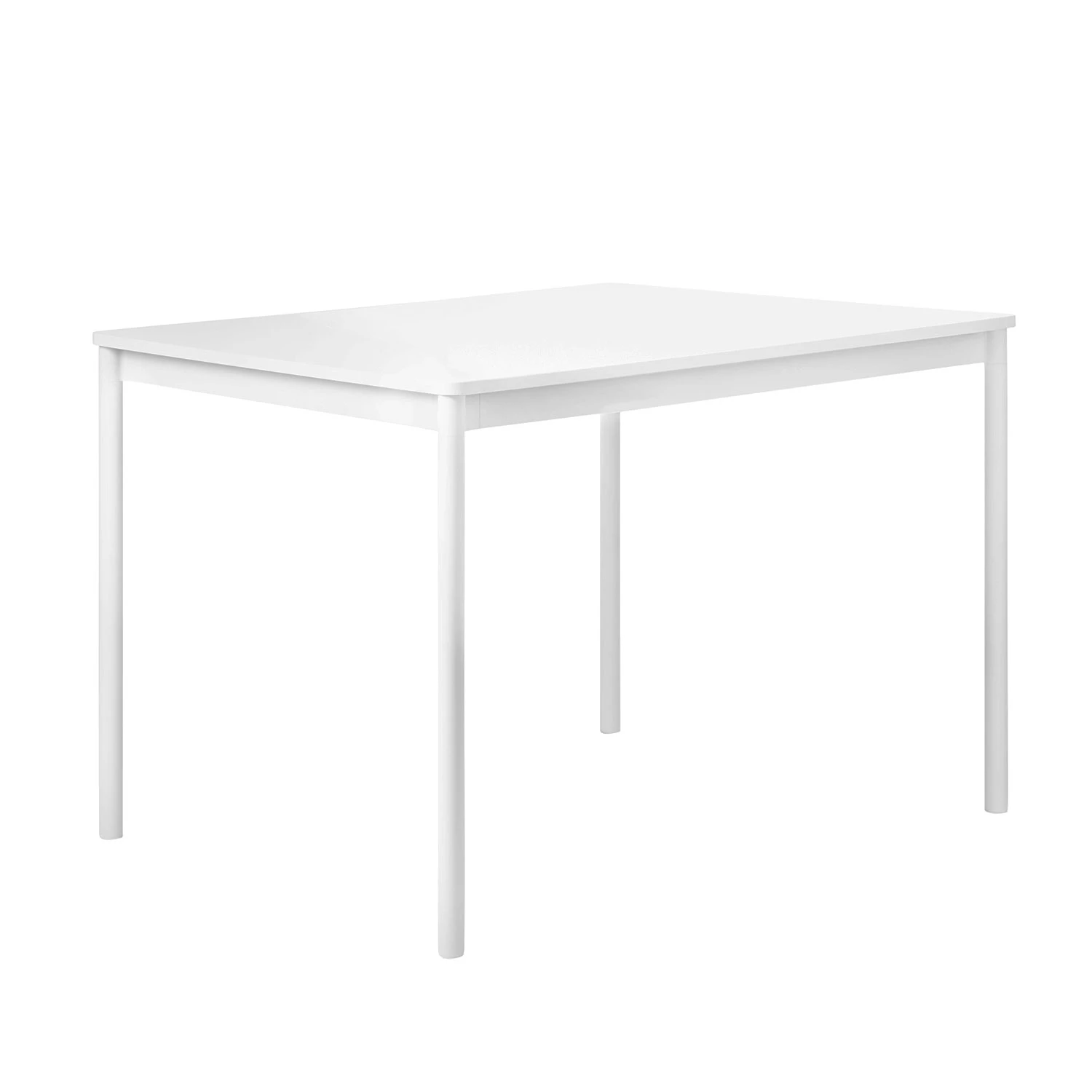 Muuto Base Bord 80x140 Cm Laminat Vit - Matbord & Barbord Aluminium Vit - BATAB140B07021