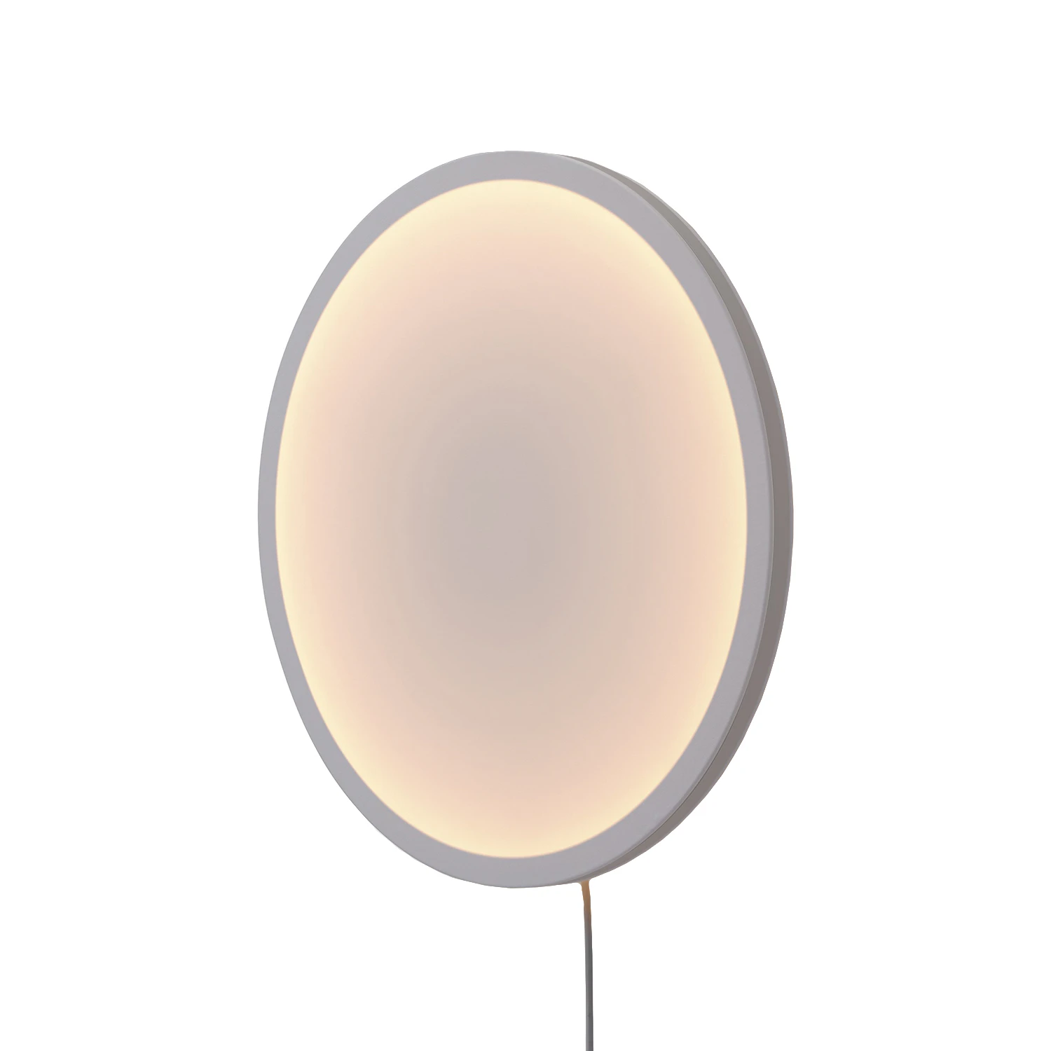 Muuto Calm V&auml;gglampa Med Touchdimmer &Oslash;50 Cm Gr&aring; - V&auml;gglampor Textil Gr&aring; - CALWAT500102