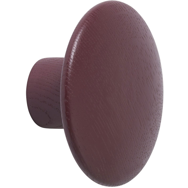 Dots Krok Trä Ø9 cm, Burgundy