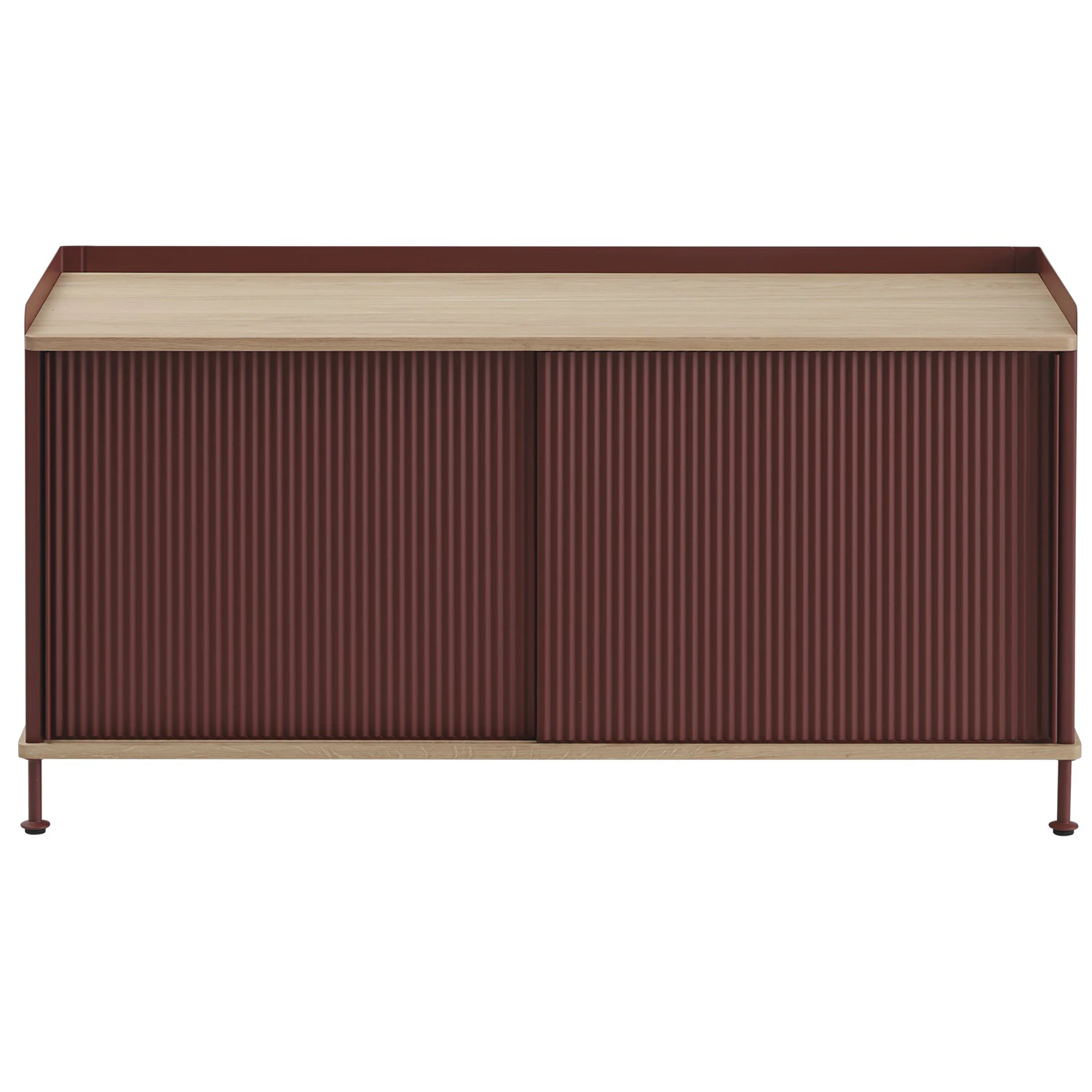 Muuto Enfold Sk&auml;nk 45x124 Cm Oljad Ek / Deep Red - Sk&auml;nkar & sideboards St&aring;ltr&aring;d Oljad Ek - ENSBD124A05