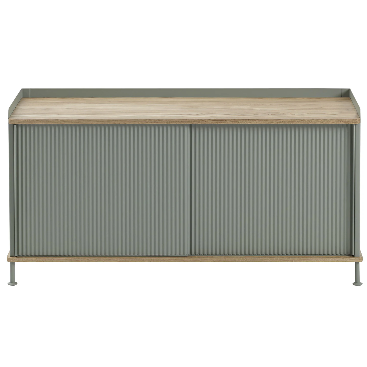 Muuto Enfold Sk&auml;nk 45x124 Cm Oljad Ek / Dusty Green - Sk&auml;nkar & sideboards St&aring;ltr&aring;d Oljad Ek - ENSBD124A04