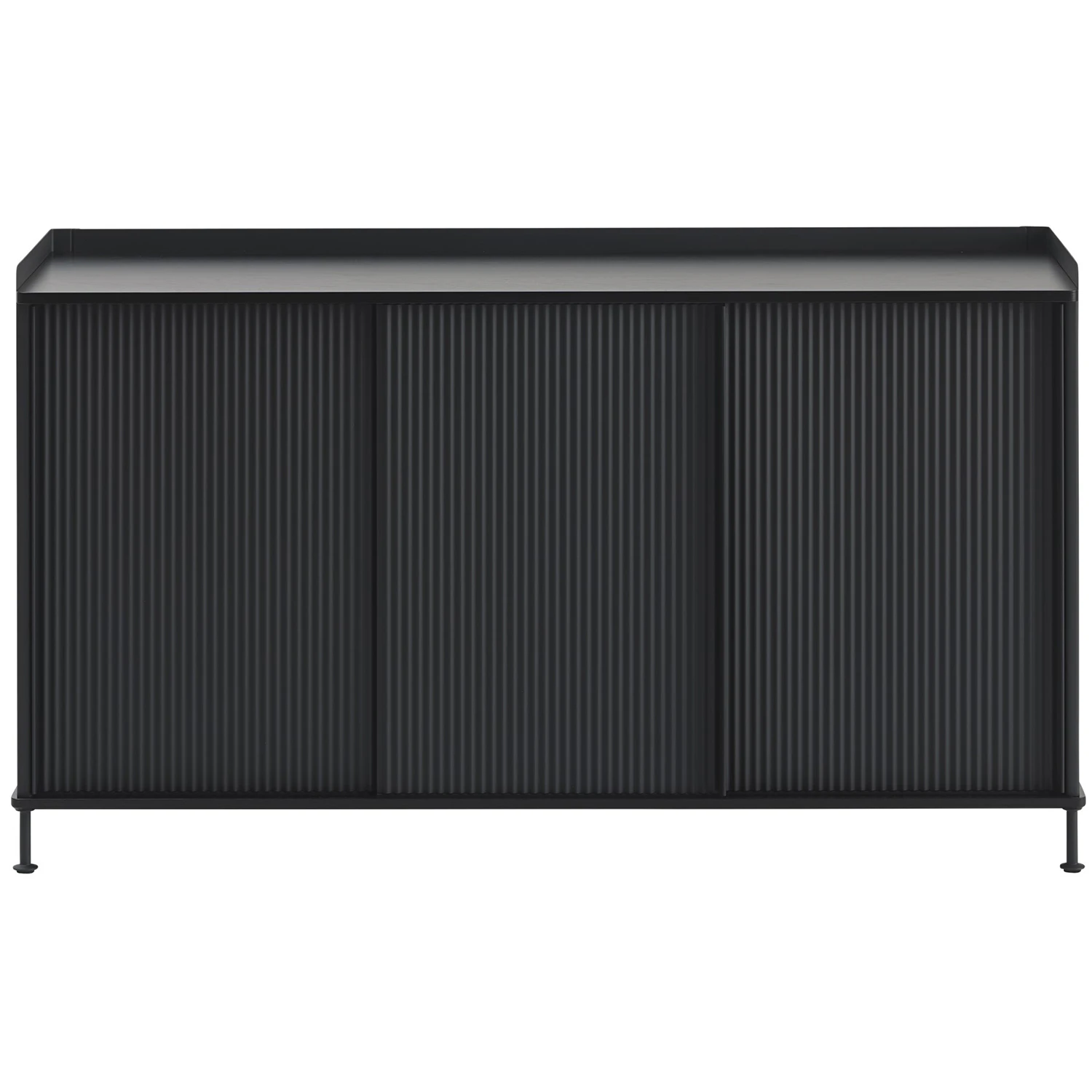 Muuto Enfold Sk&auml;nk 45x148 Cm Svart / Antracit - Sk&auml;nkar & sideboards Pulverlackat St&aring;l Svart - ENSBD148A01