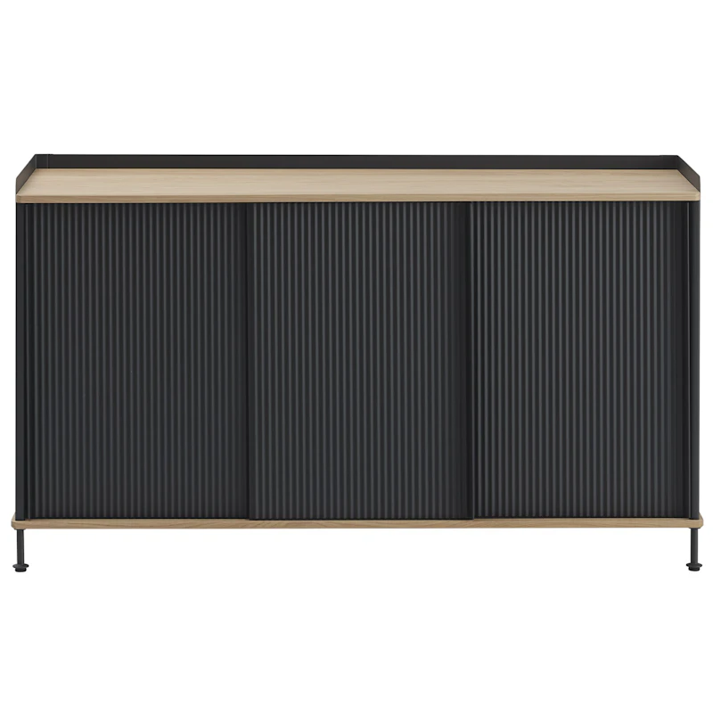 Enfold Skänk 45x148 cm, Oljad Ek / Antracit