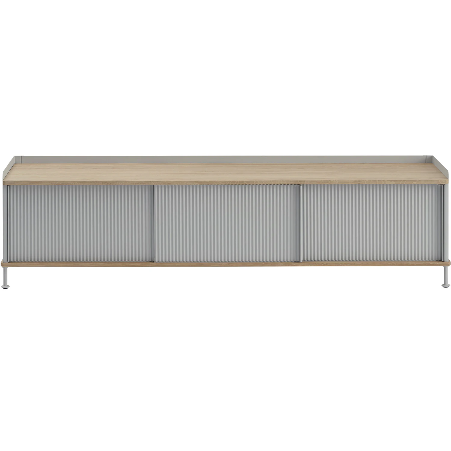 Muuto Enfold Sk&auml;nk 45x186 Cm Oljad Ek / Gr&aring; - Sk&auml;nkar & sideboards St&aring;l Gr&aring; - ENSBD186A03