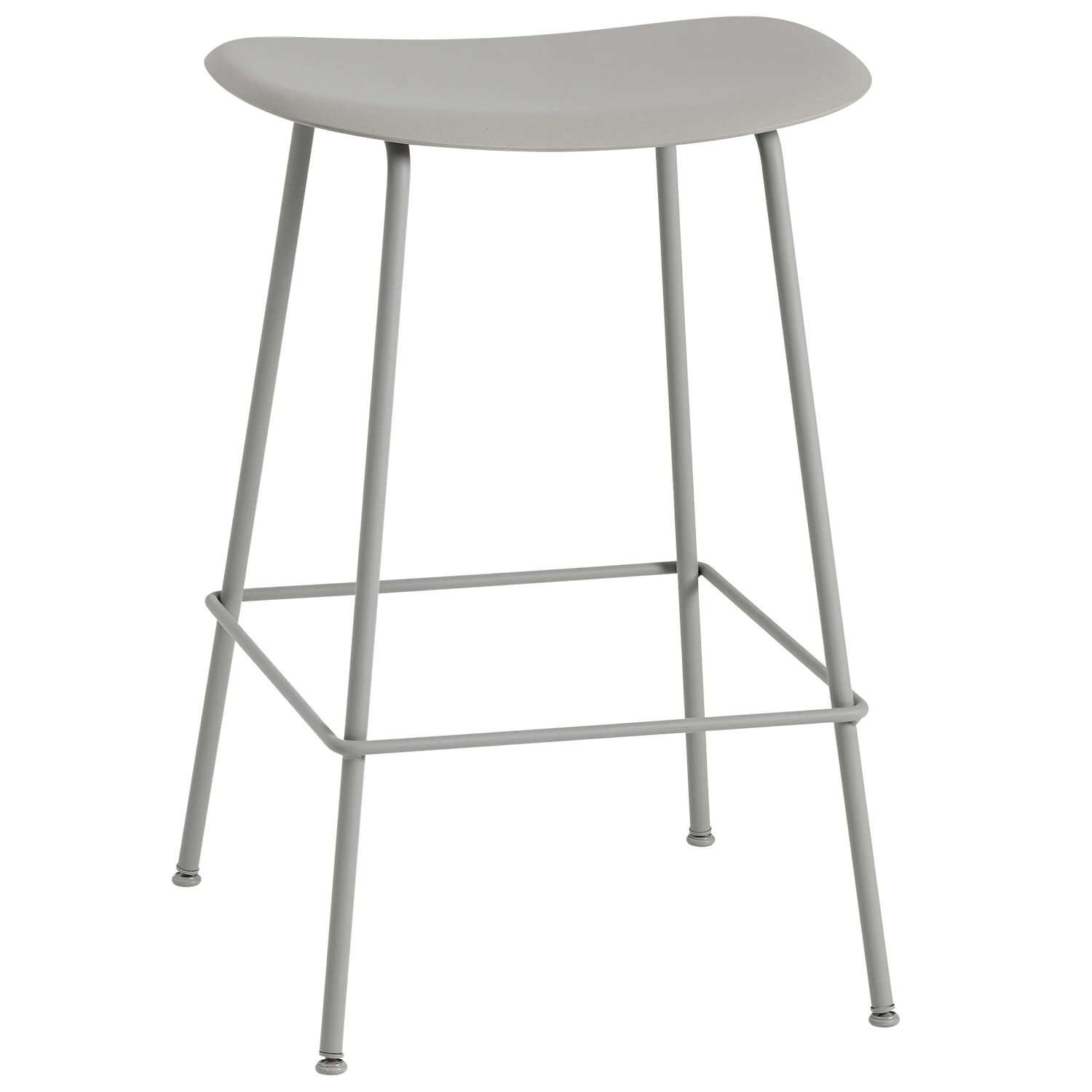 Muuto Fiber Tube Barstol 65 Cm Gr&aring; - Barstolar Gr&aring; - FICOUTUN03031