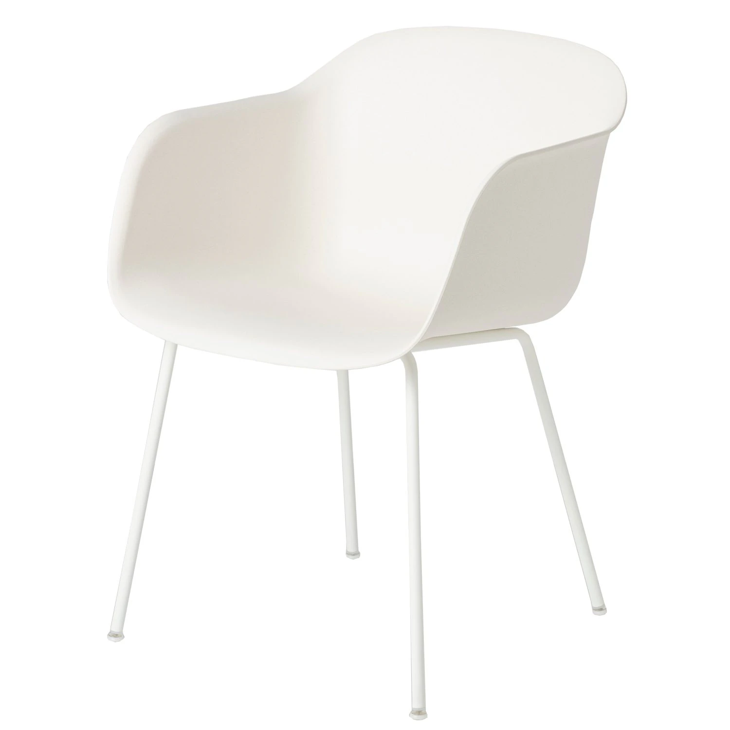 Muuto Fiber Tube Karmstol Vit - Stolar St&aring;l Vit - 58972-gammal