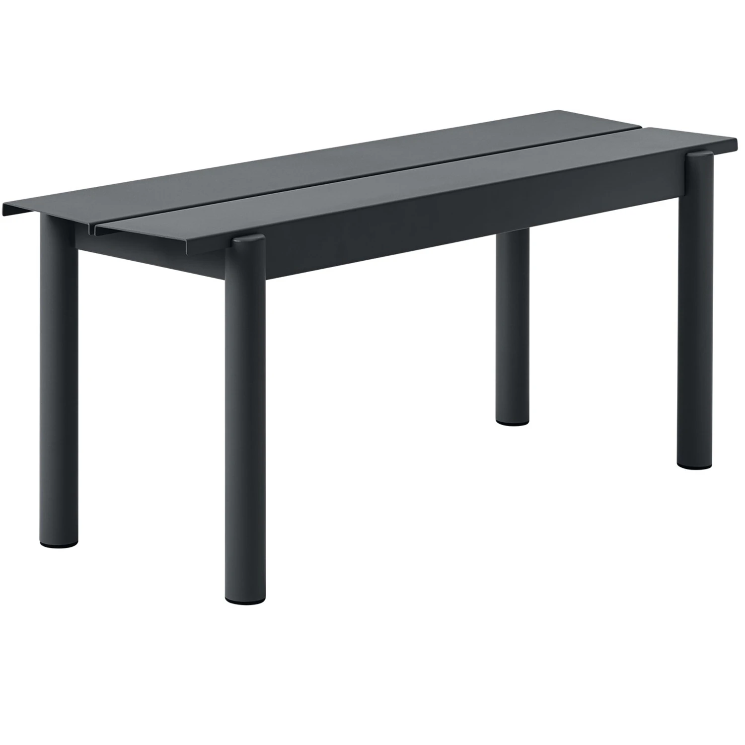 Muuto Linear B&auml;nk 110 Cm Antracit - B&auml;nkar St&aring;l Antracit - 31038