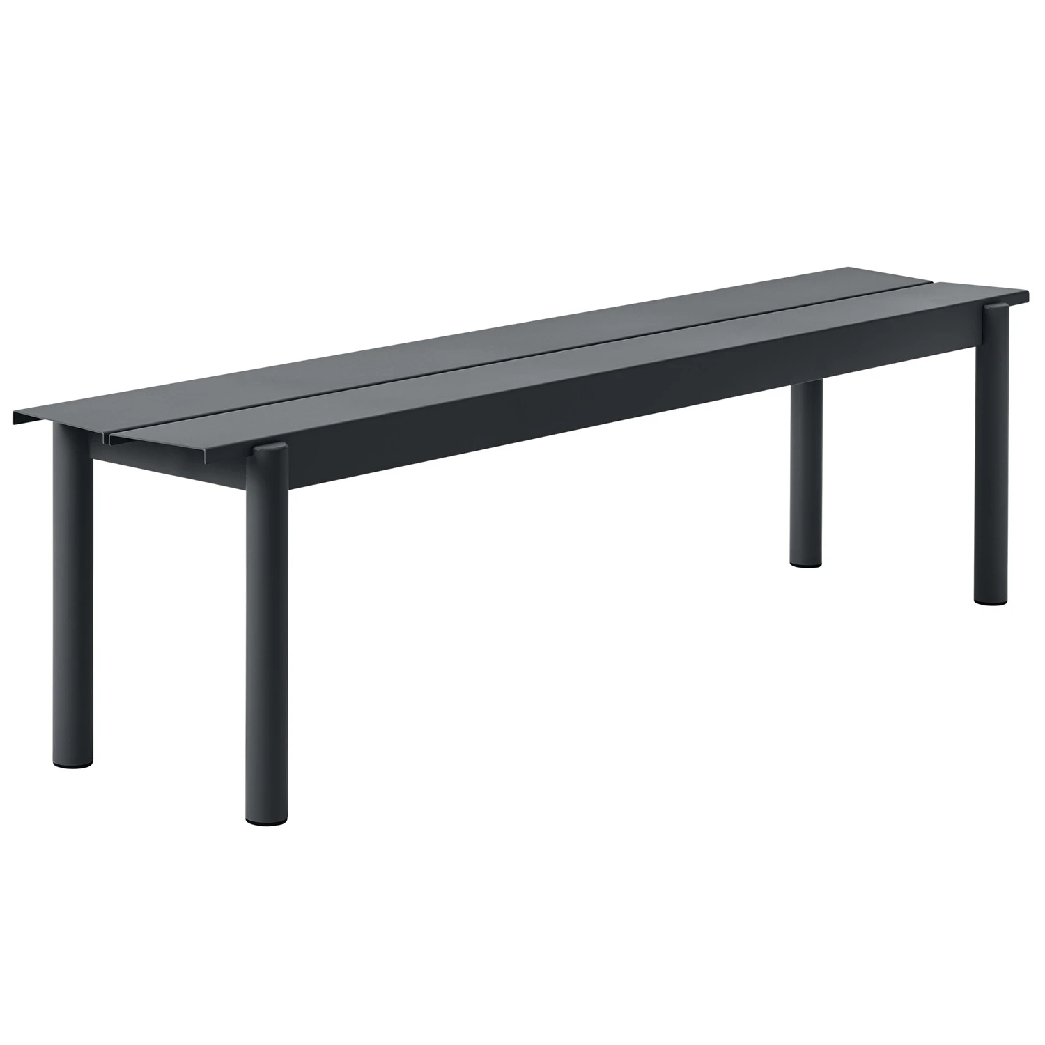 Muuto Linear B&auml;nk 170 Cm Antracit - B&auml;nkar St&aring;l Antracit - 31042