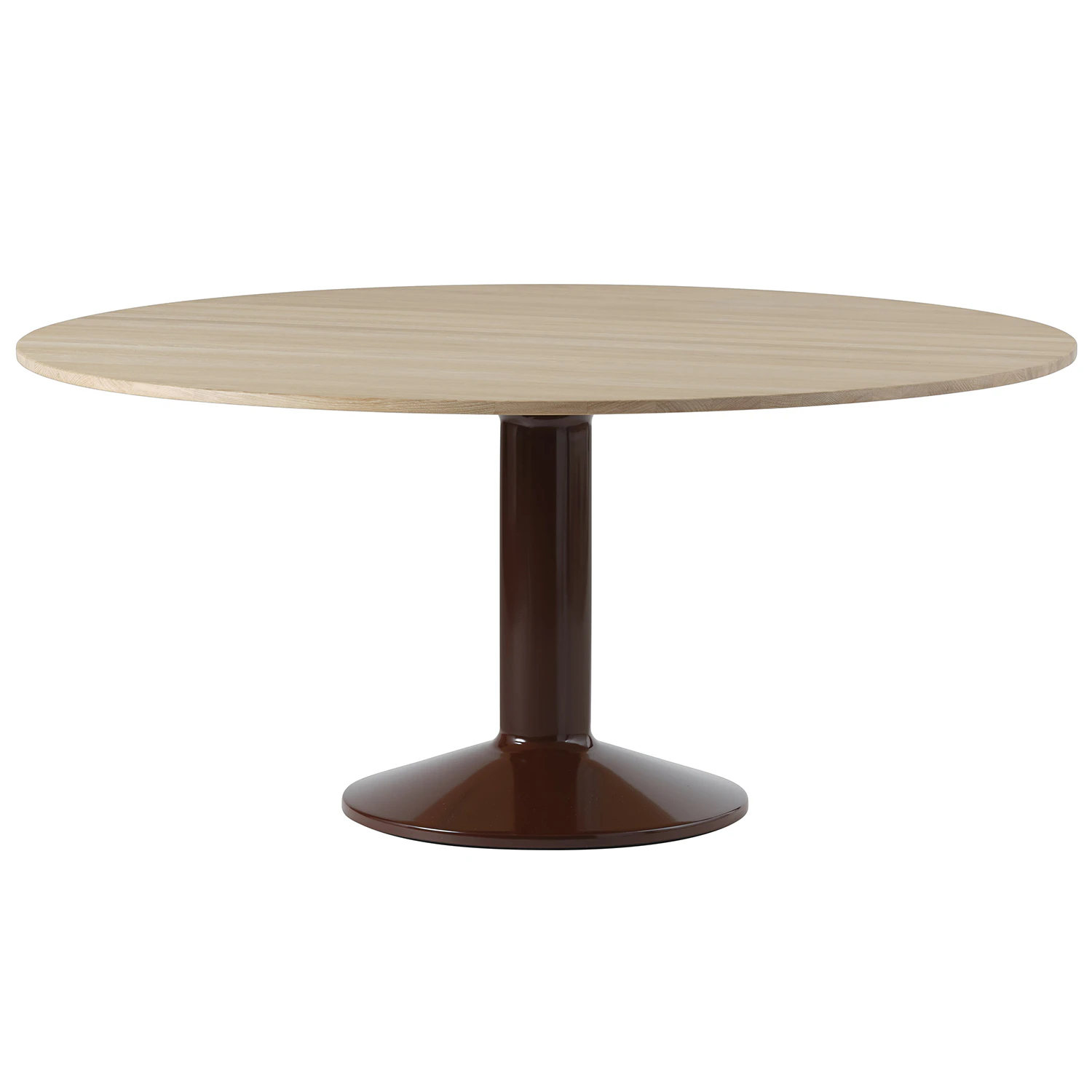 Muuto Midst Matbord &Oslash;160 Cm / M&ouml;rkr&ouml;d - Matbord & Barbord Oljad Ek - MITAB160R0602