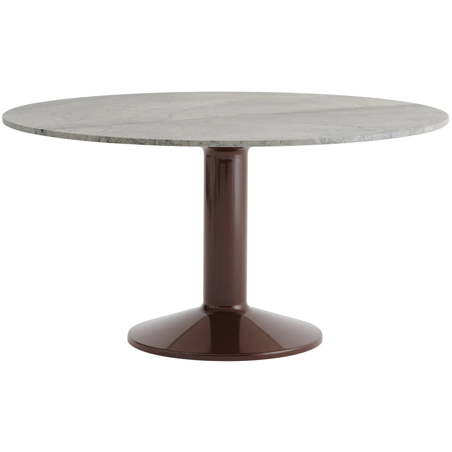 Muuto Midst Matbord &Oslash;140 Cm Gr&aring; / M&ouml;rkr&ouml;d - Matbord & Barbord Marmor M&ouml;rkr&ouml;d - MITAB140R0703