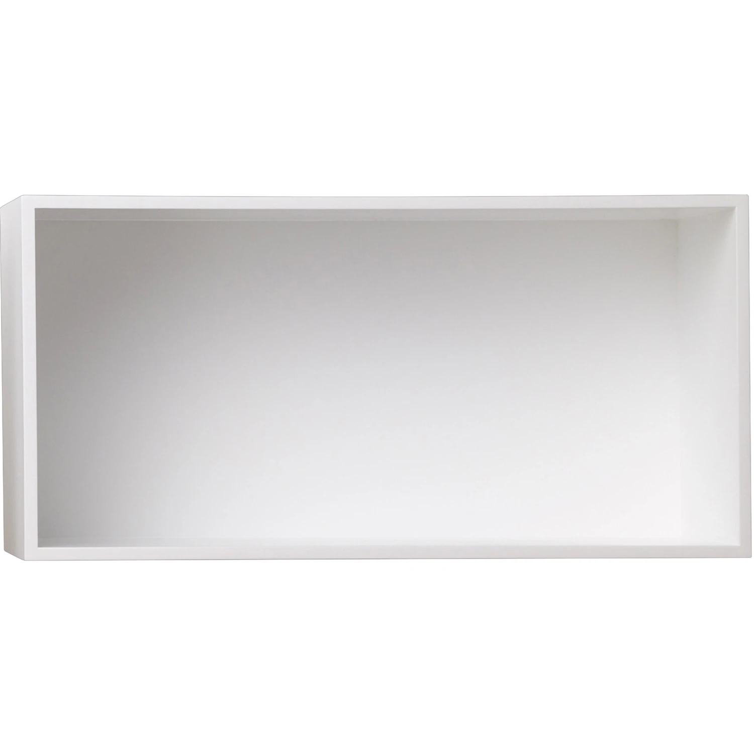 Muuto Mini Stacked Hylla L Vit - S&auml;ngbord Pu-lackerad Mdf Vit - MSTMBBLR04