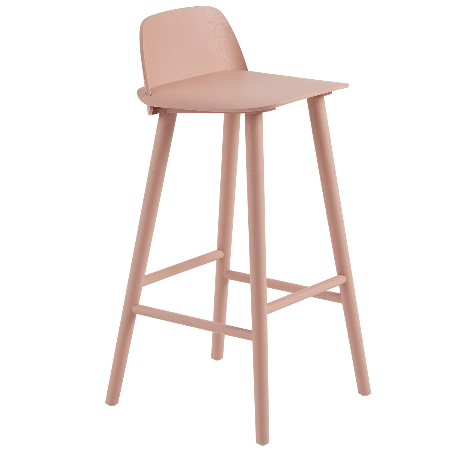 Muuto Nerd Barstol 75 Cm Tan Rose - Barstolar Askfan&eacute;r Tan Rose - NERBAR0611