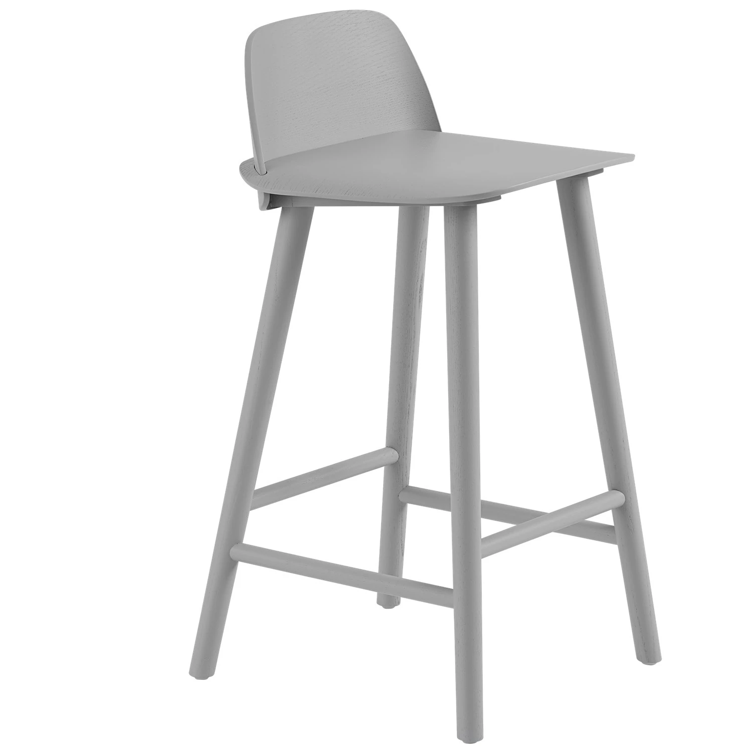 Muuto Nerd Barstol 65 Cm Gr&aring; - Barstolar Askfan&eacute;r Gr&aring; - NERCOU0311