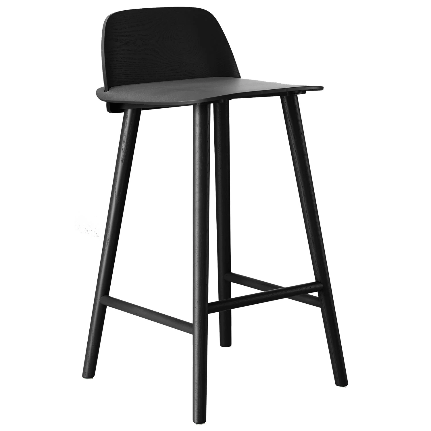 Muuto Nerd Barstol 65 Cm Svart - Barstolar Askfan&eacute;r Svart - NERCOU0411