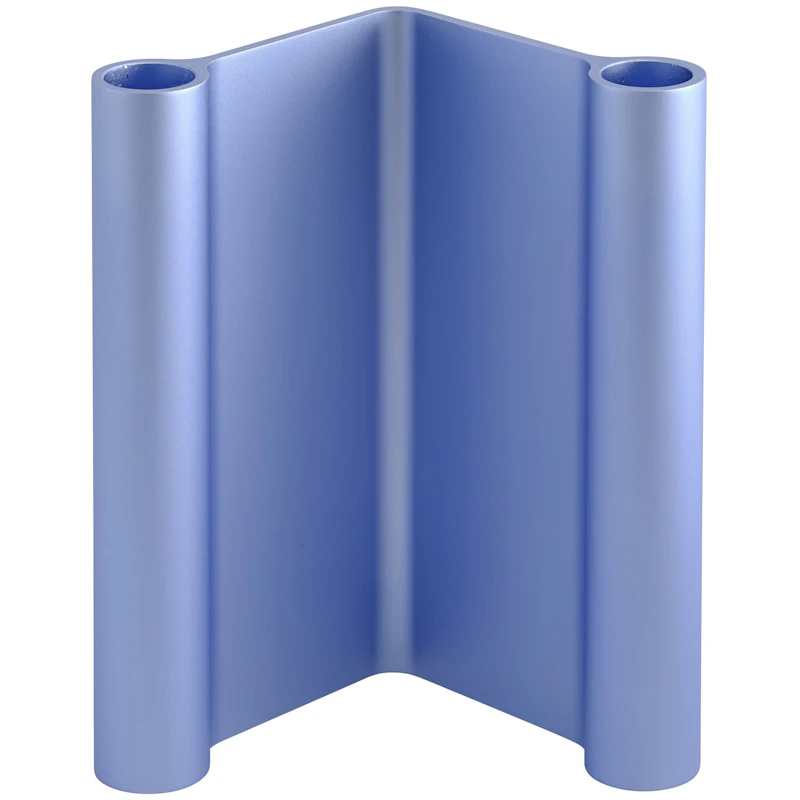 Pair Ljushållare 18 cm, Ljusblå