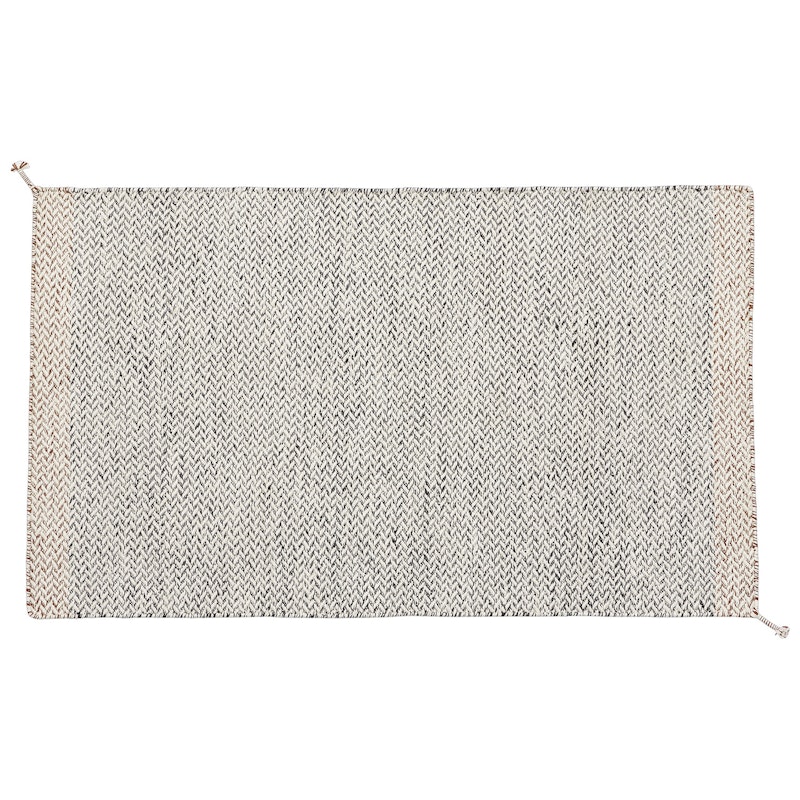 Ply Matta Återvunnen Polyester Svart / Vit, 85x140 cm