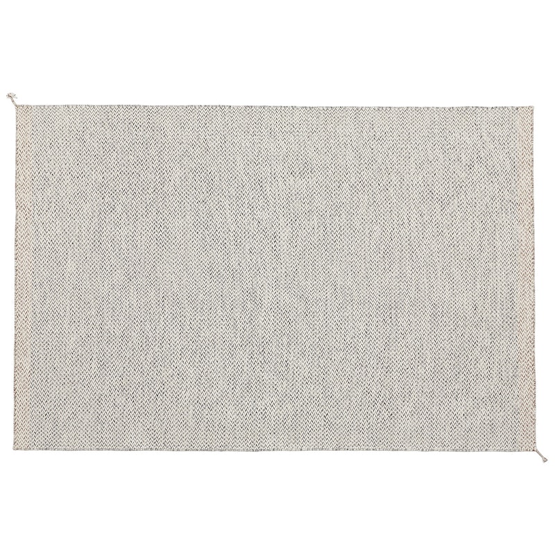 Ply Matta Återvunnen Polyester Svart / Vit, 170x240 cm