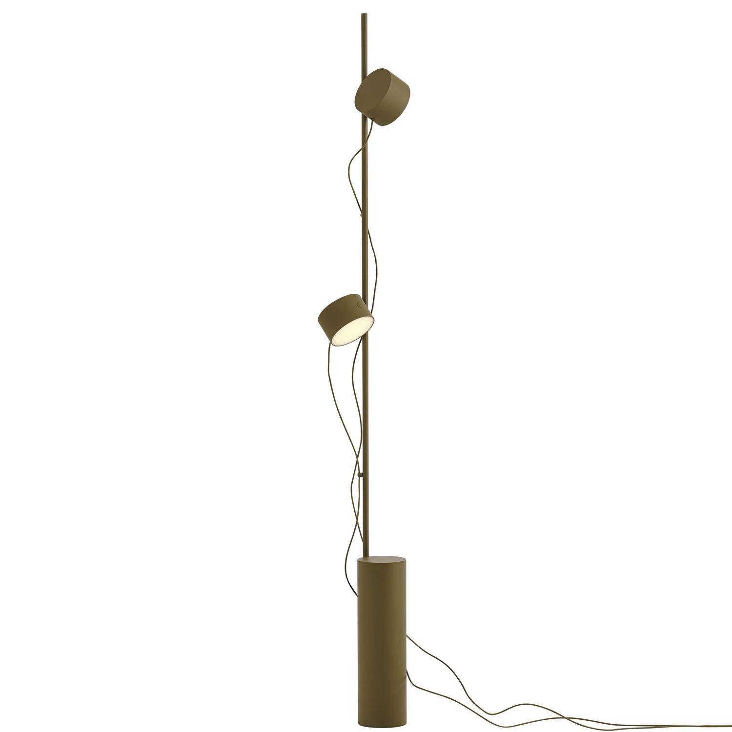 Muuto Post Golvlampa Brown Green - Golvlampor Pulverlackat St&aring;l Brungr&ouml;n - 22598