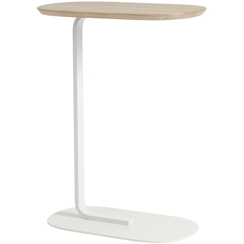Relate Sidobord 73,5 cm, Massiv Ek / Off-white
