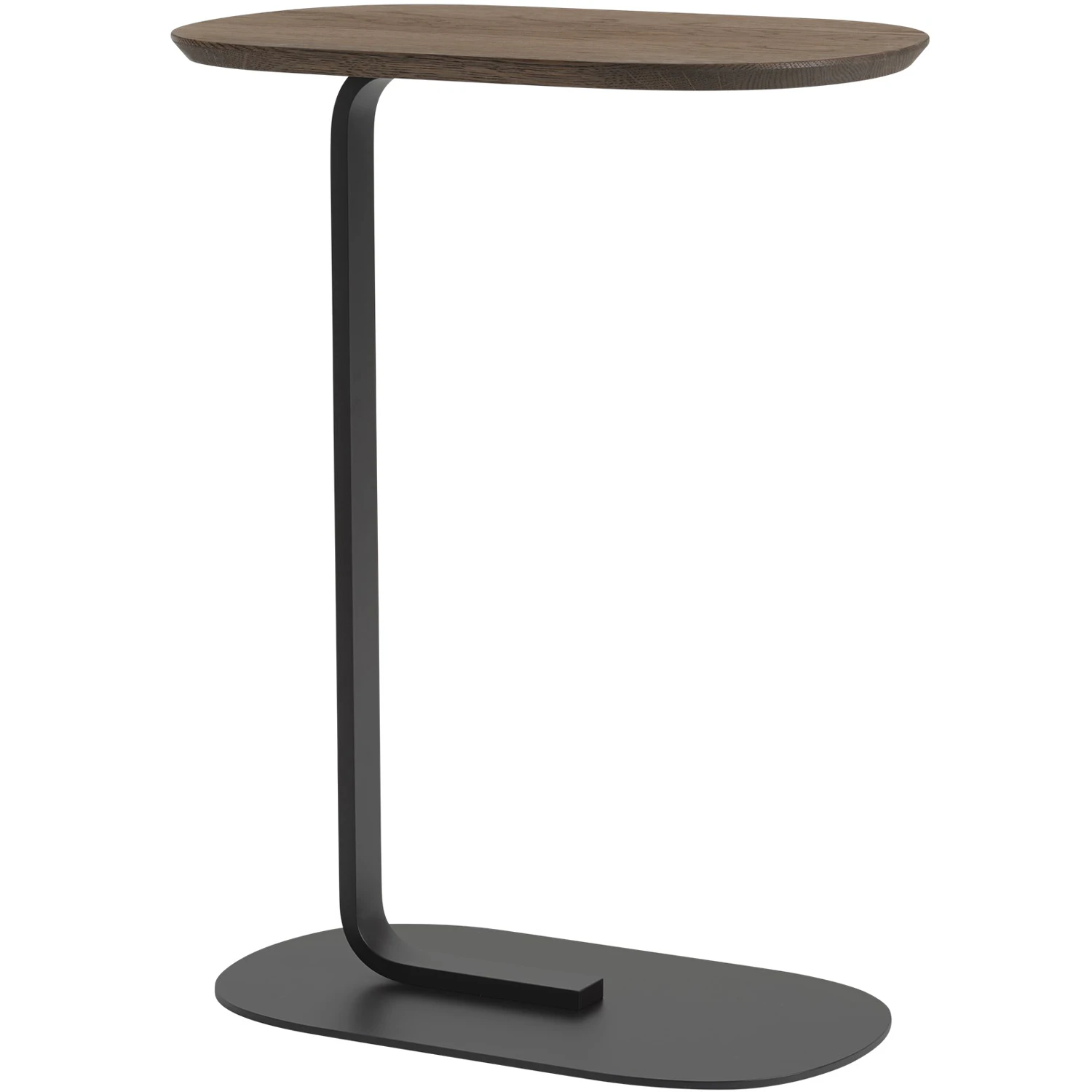 Muuto Relate Sidobord 73,5 Cm Massiv R&ouml;kt Ek / Svart - Sidobord & Avlastningsbord Svart - RLTSIT7308