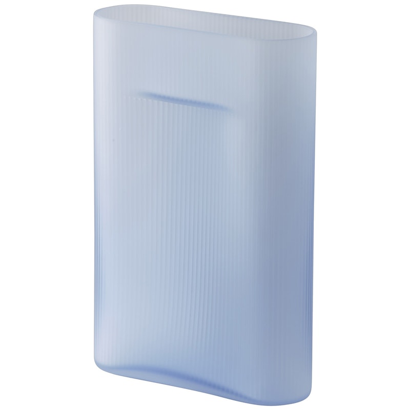 Ridge Vas Frostat Glas 35 cm, Ljusblå